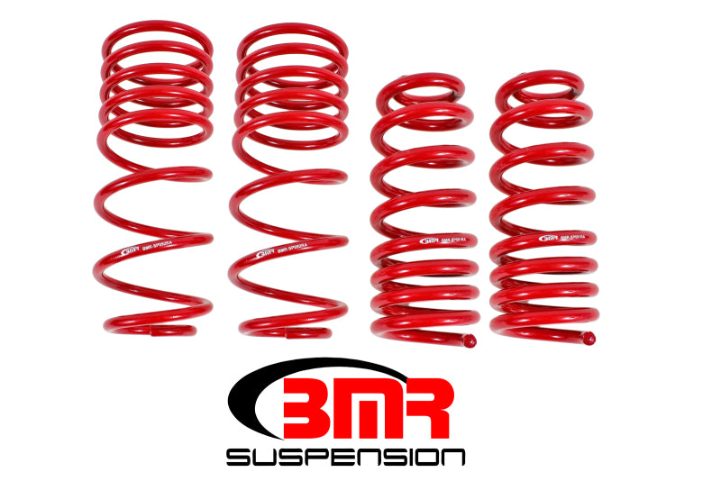 BMR Lowering Springs - BMR 93-02 F-Body Handling Version Lowering Spring Kit (Set Of 4) - Red