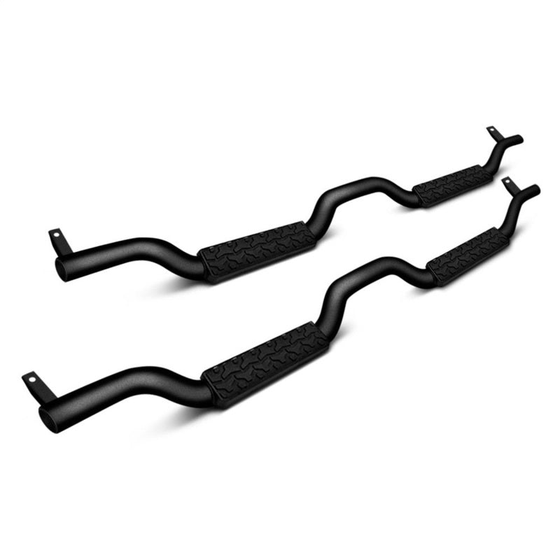 RAM Slimline Side Bars - Rampage 2007-2018 Jeep Wrangler(JK) Unlimited Side Bar Drop Step Slimline - Black
