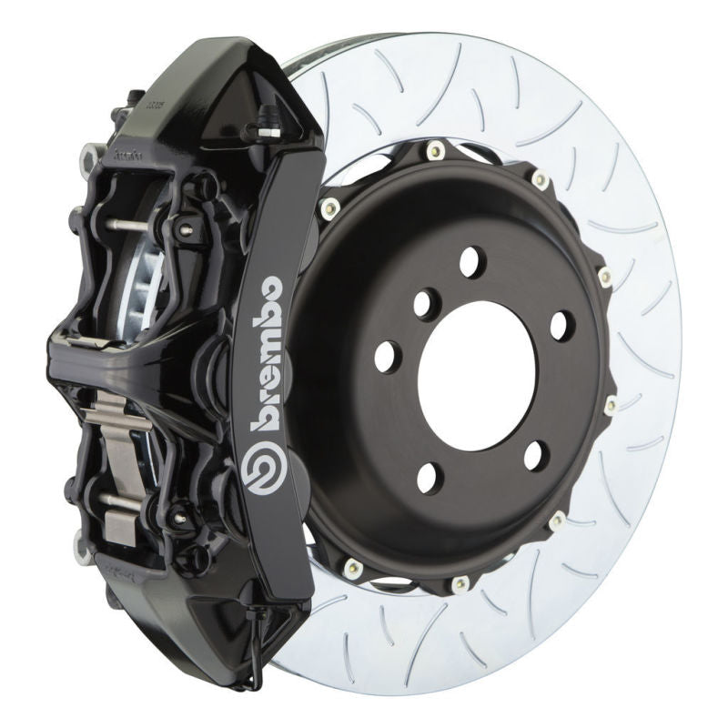 BRB Big Brake Kits - Brembo 05-14 Mustang GT Excl non-ABS Equipped Fr GT BBK 6Pist Cast 380x32 2pc Rtr Slot Type3-Black