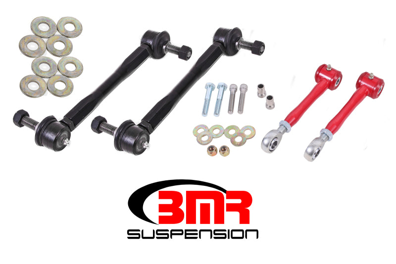 BMR End Links - BMR 16-17 6th Gen Camaro Front and Rear Sway Bar End Link Kit - Red
