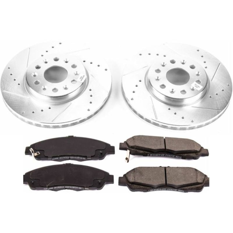 PSB Z23 Evolution Kit - Power Stop 17-18 GMC Acadia Front Z23 Evolution Sport Brake Kit