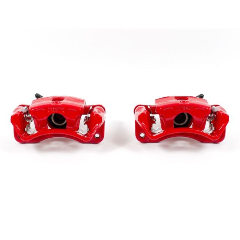 PSB Red Calipers - Power Stop 95-05 Chrysler Sebring Rear Red Calipers w/Brackets - Pair