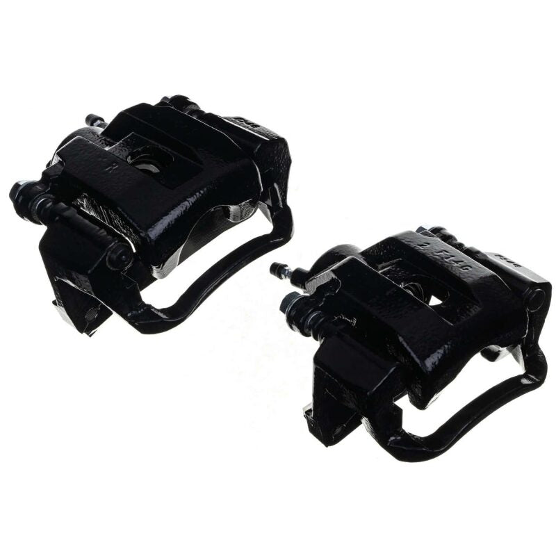 PSB Black Calipers - Power Stop 08-15 Toyota Sequoia Rear Black Caliper - Pair w/Bracket