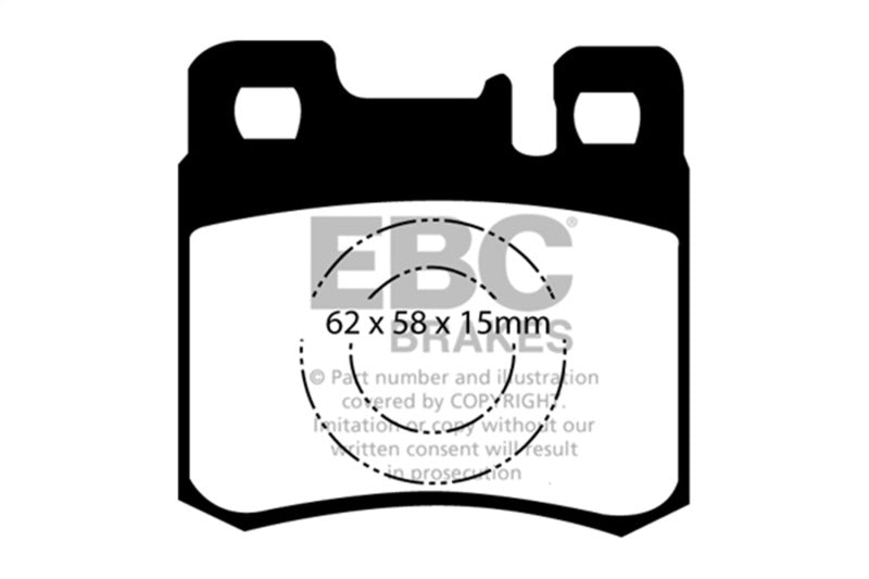 EBC Greenstuff Brake Pad Sets - EBC 98-00 Mercedes-Benz E300 TD 3.0 TD Greenstuff Rear Brake Pads