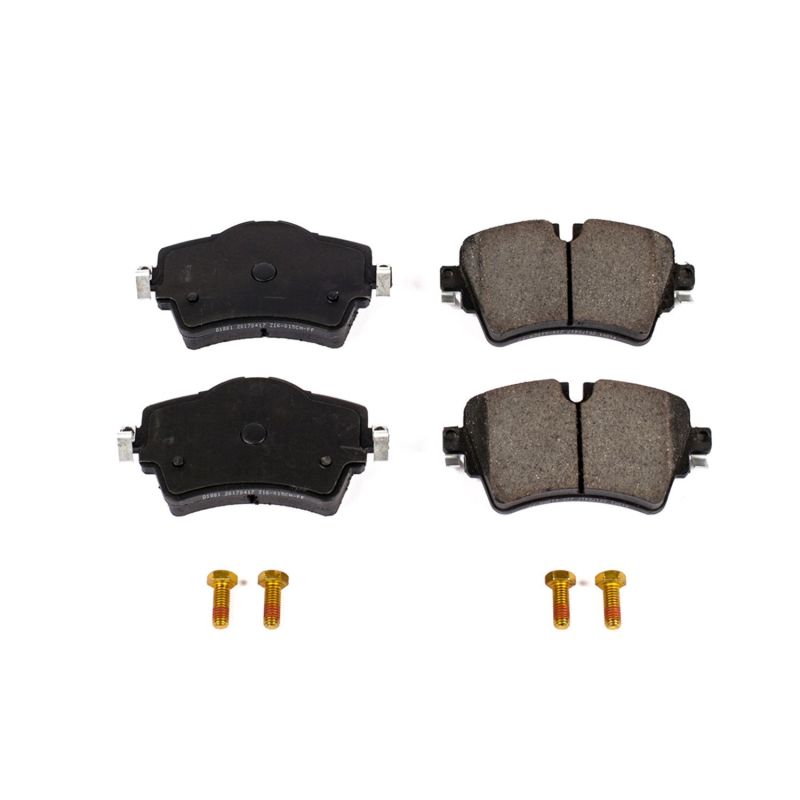 PSB Z17 Evolution Brake Pads - Power Stop 15-19 Mini Cooper Front Z17 Evolution Ceramic Brake Pads w/Hardware