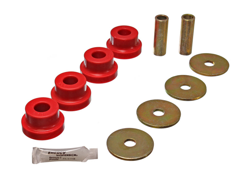 ES Diff Bushings - Red - Energy Suspension 70-78 Nissan 240Z/260Z/280Z Red Differential Carrier (Mustache Bar) Bushings