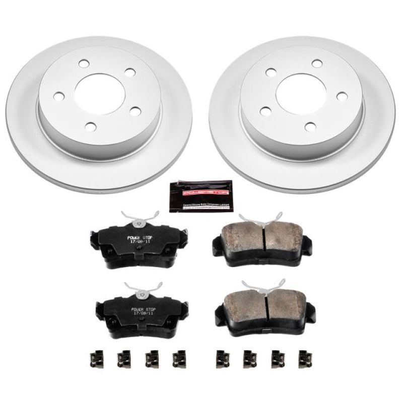 PSB Z17 Evolution Coated Kit - Power Stop 94-04 Ford Mustang Rear Z17 Evolution Geomet Coated Brake Kit