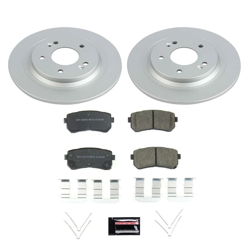 PSB Z17 Evolution Coated Kit - Power Stop 18-20 Hyundai Kona Rear Z17 Evolution Geomet Coated Brake Kit
