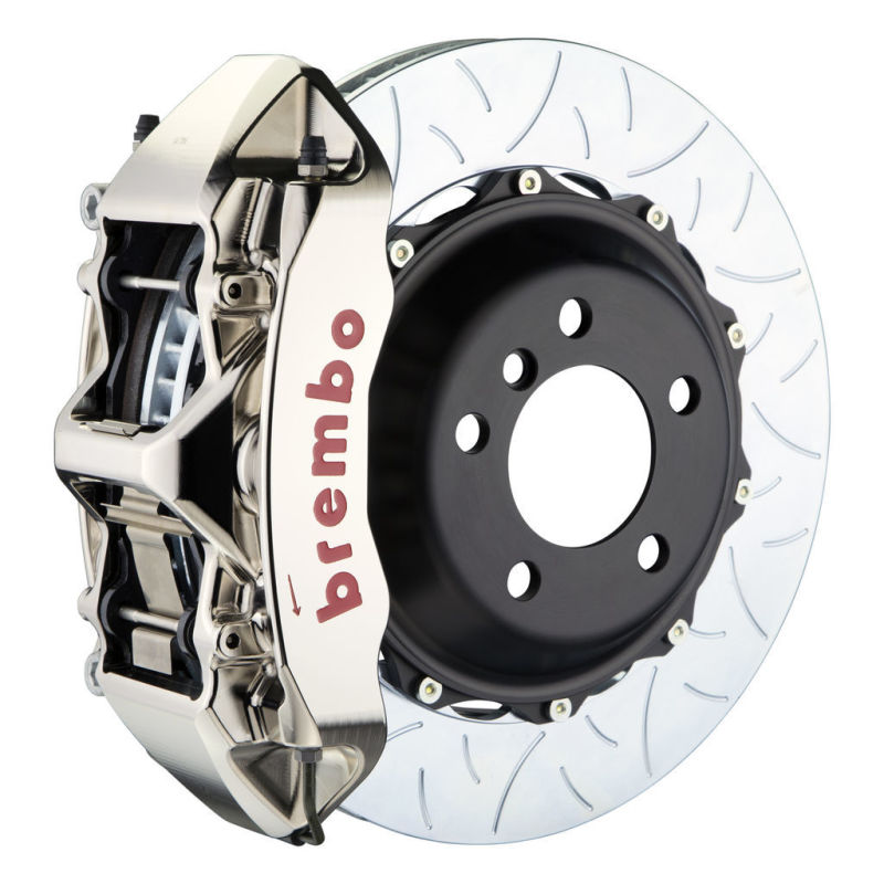 BRB Big Brake Kits - Brembo 95-99 M3 Front GTR BBK 6 Piston Billet 355x32 2pc Rotor Slotted Type3- Nickel