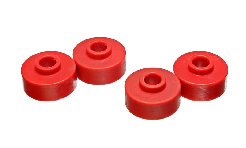 ES Spring/Shackle Bush - Red - Energy Suspension Corvette Rear Spring Cushion - Red
