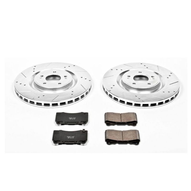 PSB Z23 Evolution Kit - Power Stop 08-15 Mitsubishi Lancer Front Z23 Evolution Sport Brake Kit