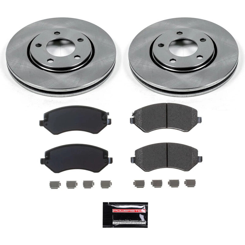 PSB Semi-Coated Rotor Kits - Power Stop 01-06 Dodge Grand Caravan Front Semi-Coated Rotor Kit