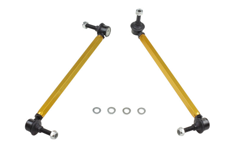 WL Sway Bar Links - Whiteline 06/05+ Ford Focus LS / 05/09+ Mazda 3 BK Front Swaybar Link Kit H/Duty Adj Steel Ball