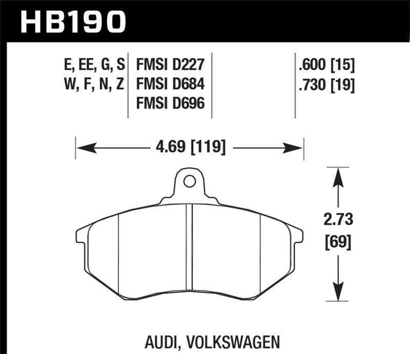 HAWK HP+ Brake Pad Sets - Hawk HP+ Street Brake Pads