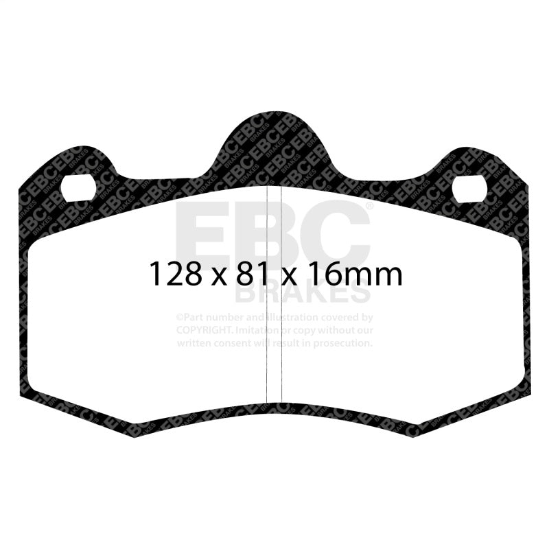 EBC Redstuff Brake Pad Sets - EBC 10+ Lotus Evora 3.5 Redstuff Front Brake Pads