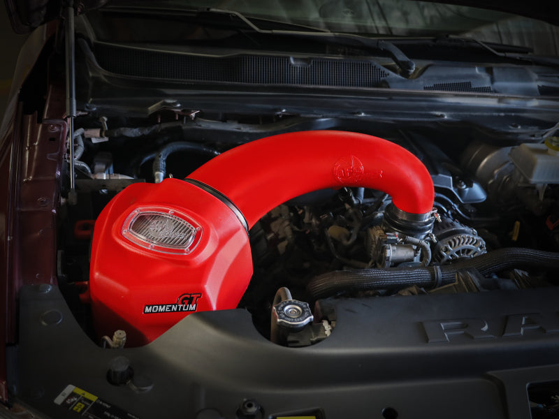 AFE Momentum GT Cold Air Intakes - aFe Momentum GT Pro DRY S Intake System Red Edition 19-23 Dodge RAM 1500 V8-5.7L HEMI