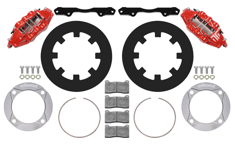 WIL UTV Big Brake Kits - Wilwood 2014+ Polaris RZR XP 1000 Front Kit 11.25in - Red