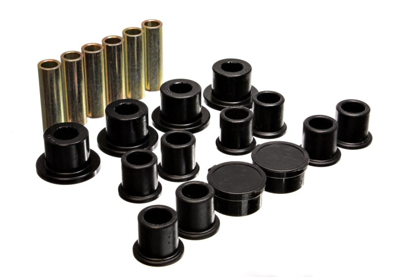 ES Spring/Shackle Bush - Black - Energy Suspension 98-11 Ford Ranger Black Rear Leaf Spring Bushing Set