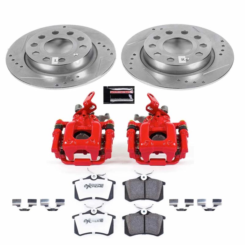 PSB Z26 Street Kit w/Cals - Power Stop 2019 Volkswagen Beetle Rear Z26 Street Warrior Brake Kit w/Calipers