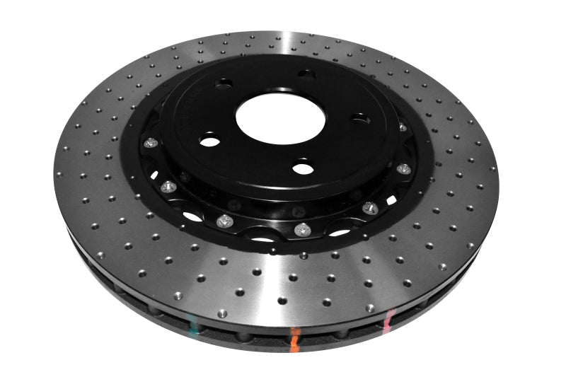 DBA 5000 Series Drilled Rotors - DBA 06-10 Jeep Grand Cherokee SRT8 Front 5000 Series Cross Drilled Rotor w/Black Hat