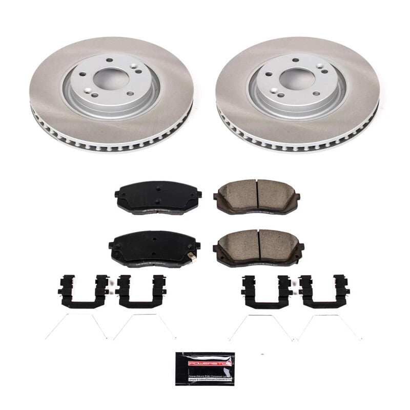 PSB Semi-Coated Rotor Kits - Power Stop 16-20 Kia Optima Front Semi-Coated Rotor Kit