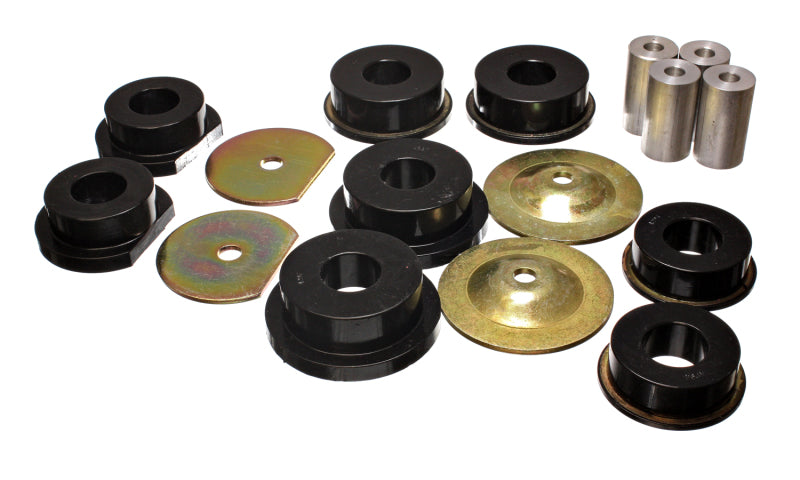 ES Subframe Bushings - Black - Energy Suspension Dodge 08-10 Challenger/ 07-10 Charger/05-08 Magnum RWD Blk Rear Subframe Bushings