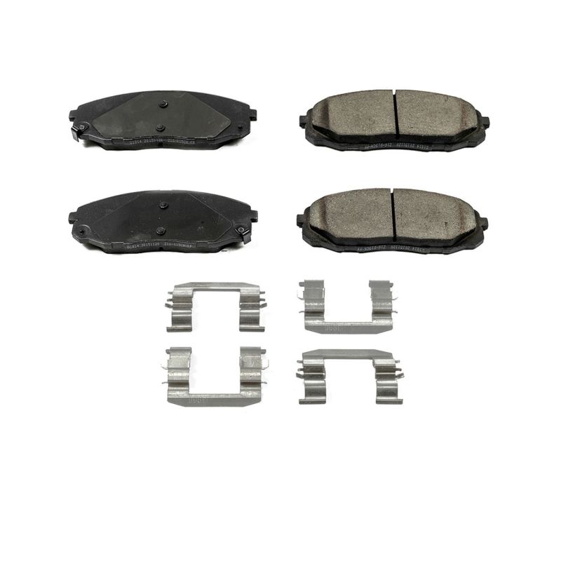 PSB Z17 Evolution Brake Pads - Power Stop 15-19 Kia Sedona Front Z17 Evolution Ceramic Brake Pads w/Hardware