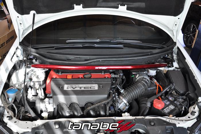 TAN Strut Tower Bars - Front - Tanabe Sustec Front Strut Tower Bar 2013 Honda Civic Si Sedan