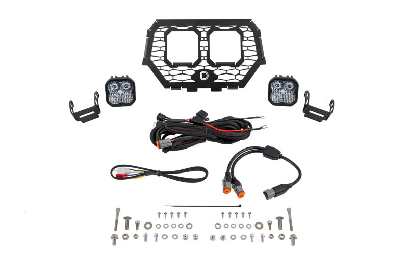 DIO Powersport LED Grille Kit - Diode Dynamics 14-18 Polaris RZR XP Stage Series LED Grille Kit - Sport White Combo