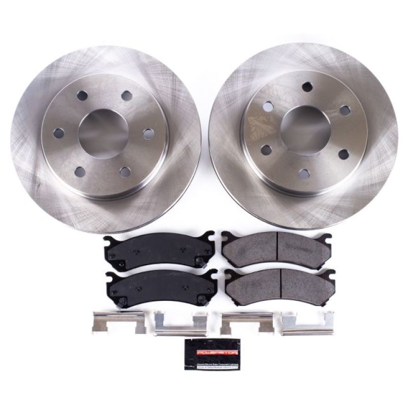 PSB Autospecialty Kit - Power Stop 02-06 Cadillac Escalade Front Autospecialty Brake Kit