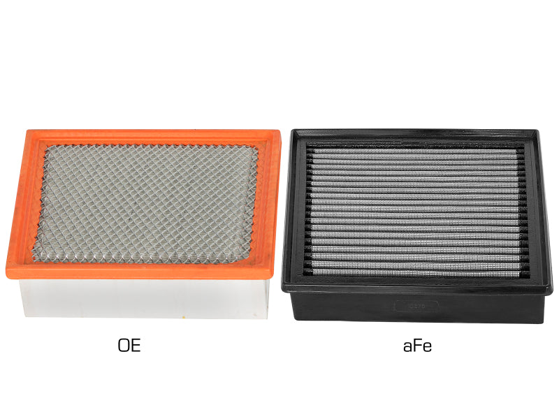 AFE Direct Fit Pro DRY S Air Filter - aFe MagnumFLOW Pro DRY S OE Replacement Filter 2017 GM Diesel Trucks V8 6.6L L5P