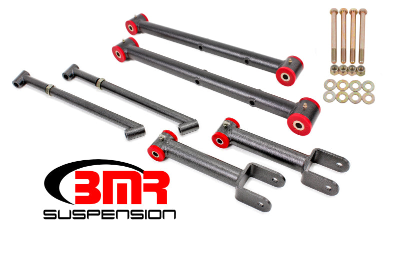 BMR Suspension Arm Kits - BMR 68-72 A-Body Non-Adj. Rear Suspension Kit - Black Hammertone