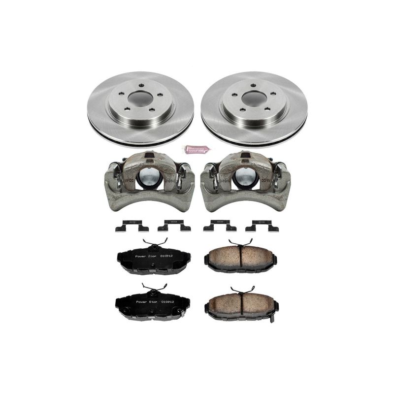 PSB Autospecialty Kit w/Cals - Power Stop 11-14 Ford Mustang Rear Autospecialty Brake Kit w/Calipers