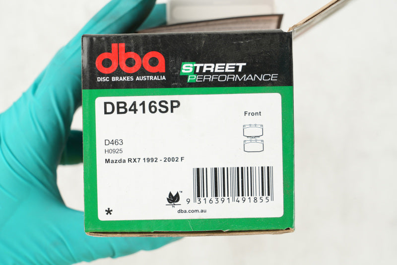 DBA SP Performance Brake Pads - DBA 86-95 Mazda RX-7 (5 Lug) SP Performance Front Brake Pads