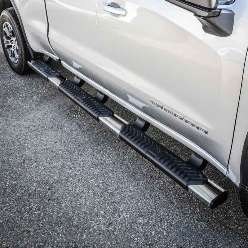 WES Nerf Bars - R5 - Westin 2019 Chevrolet Silverado/Sierra 1500 Crew Cab (5.5ft) R5 Modular Nerf Step Bars - SS