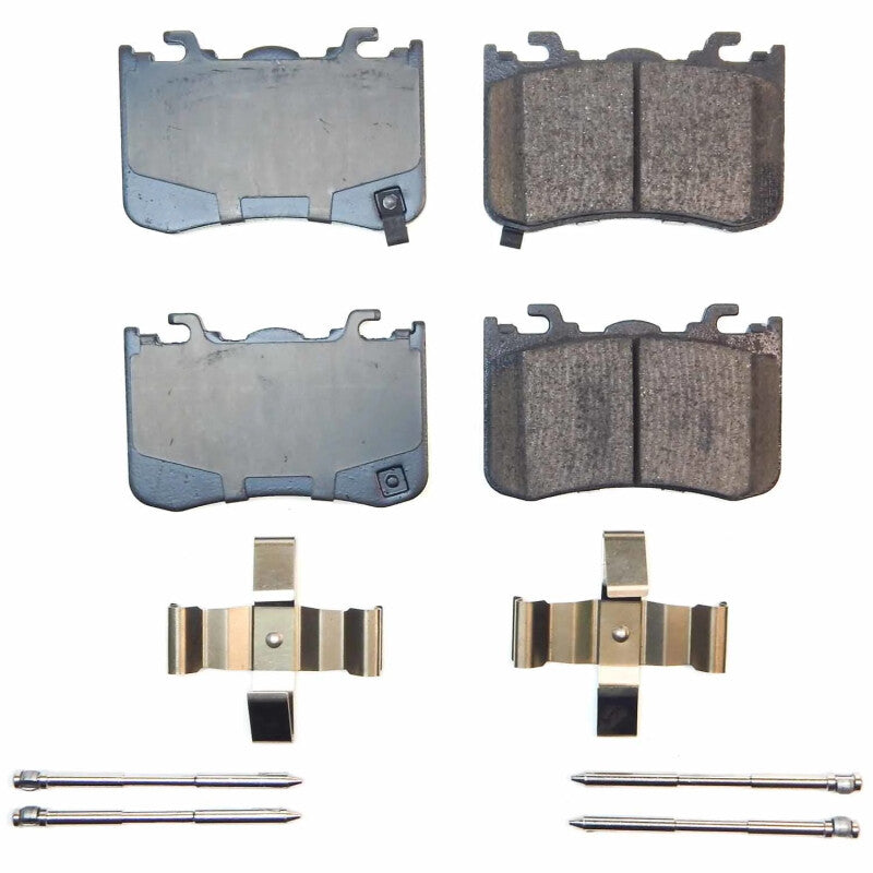 PSB Z17 Evolution Coated Kit - Power Stop 2024 Ford Mustang Rear Z17 Evo Ceramic Brake Pad w/Hardware