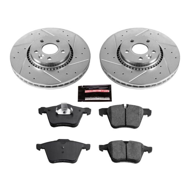 PSB Z23 Evolution Kit - Power Stop 11-14 Volvo S60 Front Z23 Evolution Sport Brake Kit
