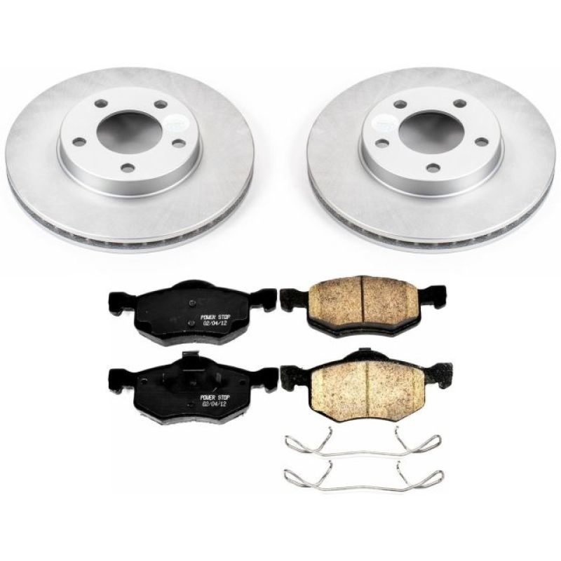 PSB Z17 Evolution Coated Kit - Power Stop 01-07 Ford Escape Front Z17 Evolution Geomet Coated Brake Kit