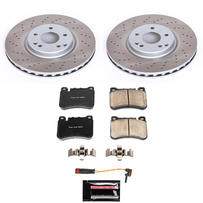 PSB Semi-Coated Rotor Kits - Power Stop 06-11 Mercedes-Benz SLK350 Front Semi-Coated Rotor Kit