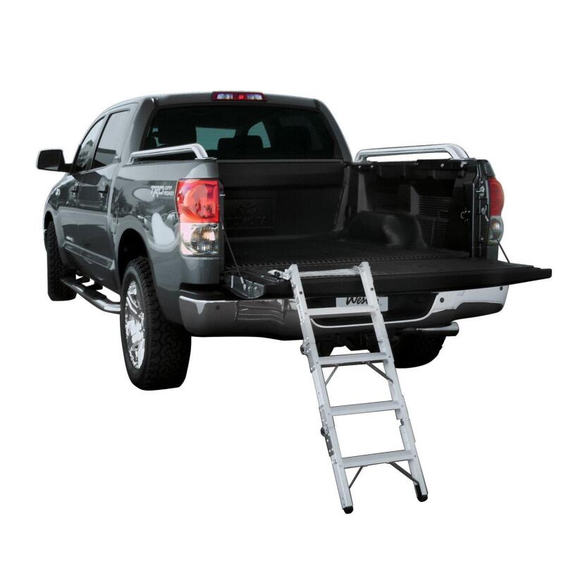 WES Truck-Pal Tailgate Ladder - Westin Truck-Pal Tailgate Ladder - Aluminum