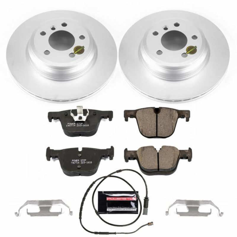 PSB Z23 Evolution Coated Kit - Power Stop 15-16 BMW 328i xDrive Rear Z23 Evolution Sport Coated Brake Kit