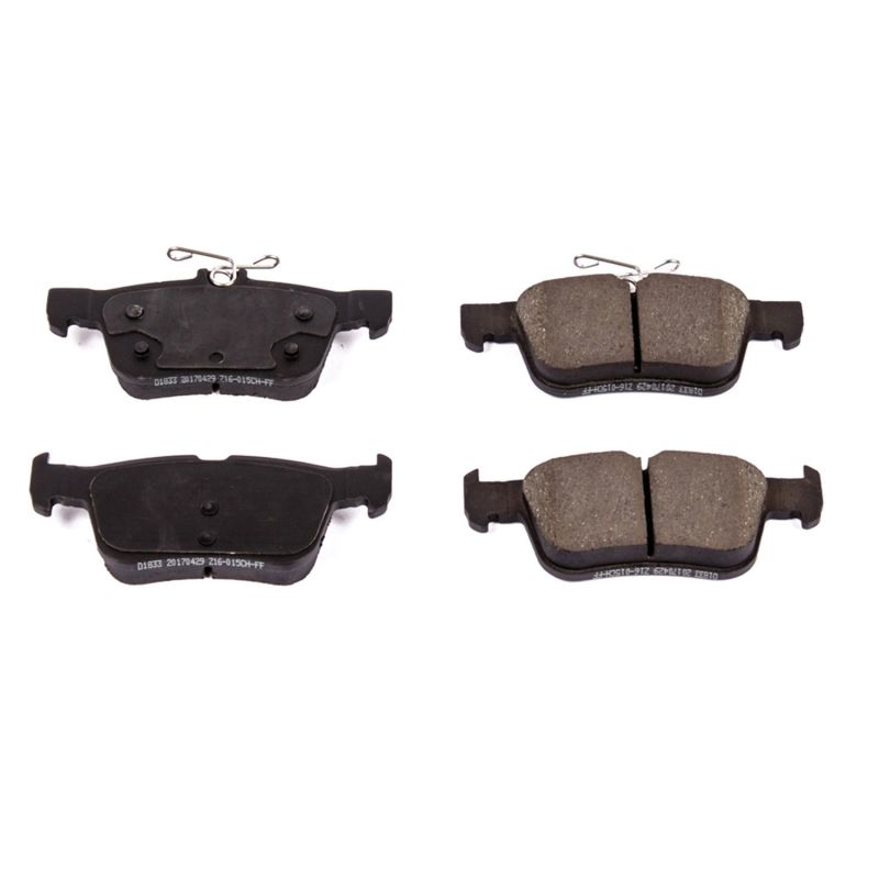 PSB Z16 Evolution Brake Pads - Power Stop 15-16 Ford Edge Rear Z16 Evolution Ceramic Brake Pads