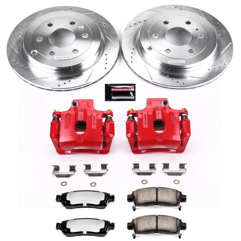 PSB Z36 Truck & Tow Kit w/Cals - Power Stop 08-17 Buick Enclave Rear Z36 Truck & Tow Brake Kit w/Calipers