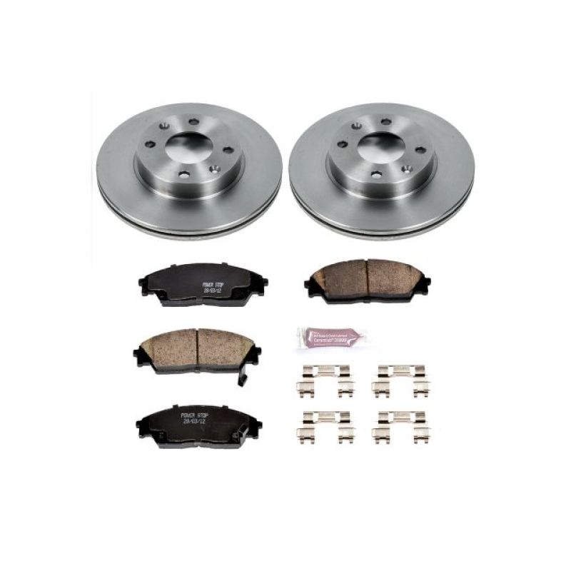 PSB Autospecialty Kit - Power Stop 90-91 Honda Civic Front Autospecialty Brake Kit
