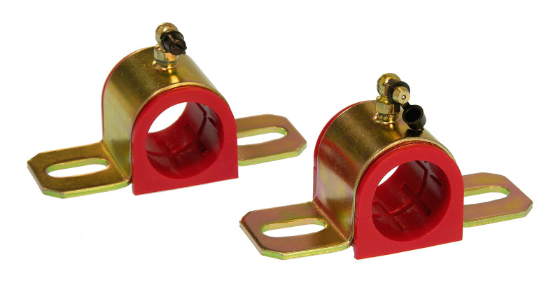PRO Sway/End Link Bush - Red - Prothane Universal 90 Deg Greasable Sway Bar Bushings - 1 5/16in - Type B Bracket - Red