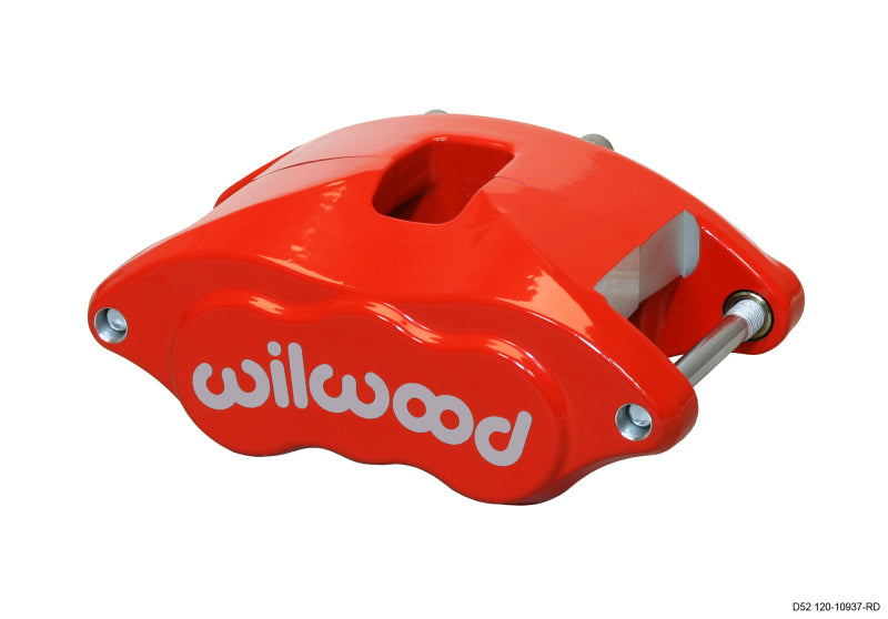 WIL D52 Caliper - Wilwood Caliper-D52-Red 2.00/2.00in Pistons 1.04in Disc