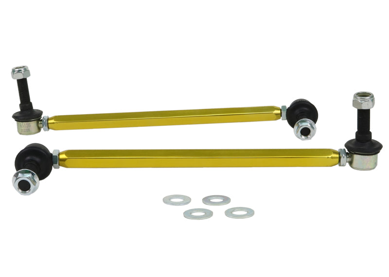 WL Sway Bar Links - Whiteline Universal Sway Bar - Link Assembly Heavy Duty 310mm-335mm Adjustable Steel Ball