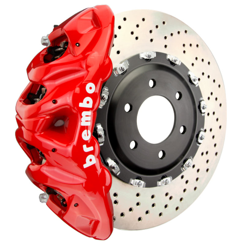 BRB Big Brake Kits - Brembo 25+ BMW X3 M50 xDrive (G45) Front GT BBK 8 Piston Cast 412x38 2pc Rotor Drilled - Red
