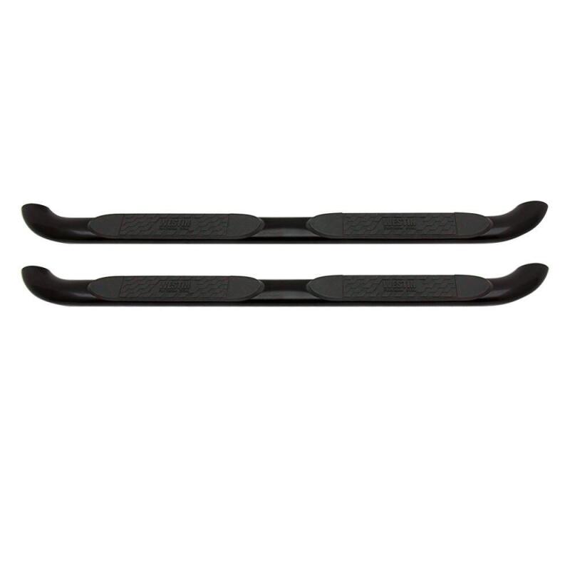 WES Nerf Bars - Platinum 4 - Westin 2005-2018 Toyota Tacoma Double Cab Platinum 4 Oval Nerf Step Bars - Black