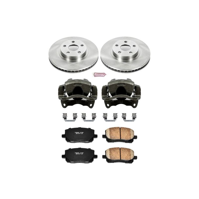 PSB Autospecialty Kit w/Cals - Power Stop 03-08 Pontiac Vibe Front Autospecialty Brake Kit w/Calipers